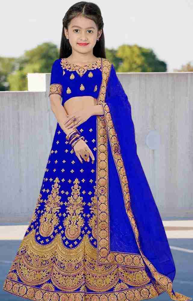 Blue lehenga for clearance girls