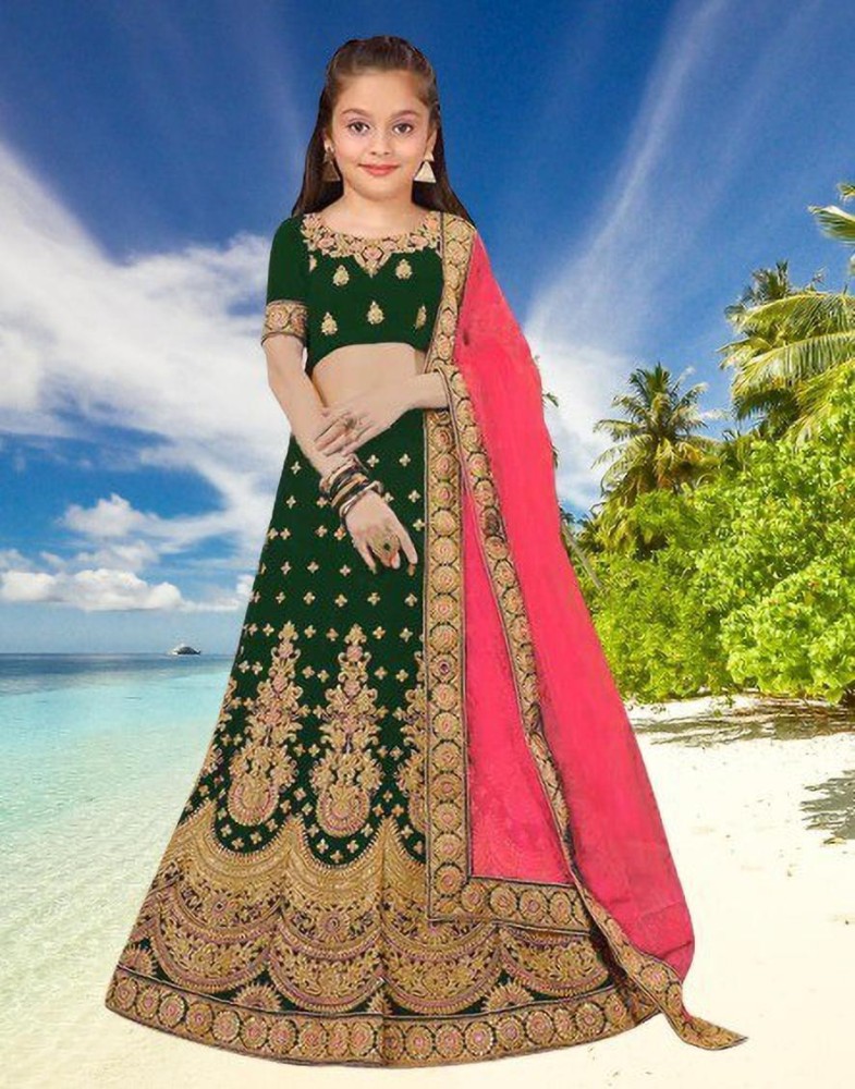 Girls lehenga clearance flipkart