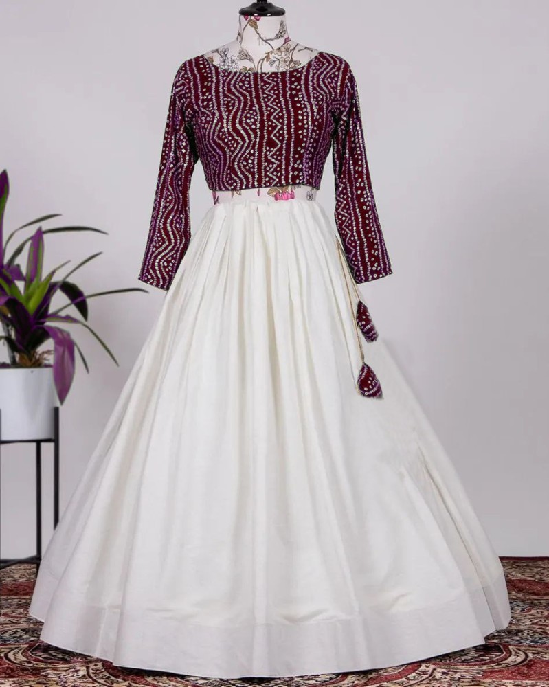 Flipkart hotsell lehenga gown