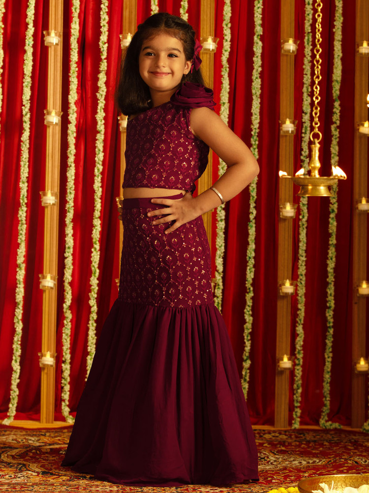 VASTRAMAY Indi Girls Lehenga Choli Ethnic Wear Embroidered Lehenga Price in India Buy VASTRAMAY Indi Girls Lehenga Choli Ethnic Wear Embroidered Lehenga online at Flipkart