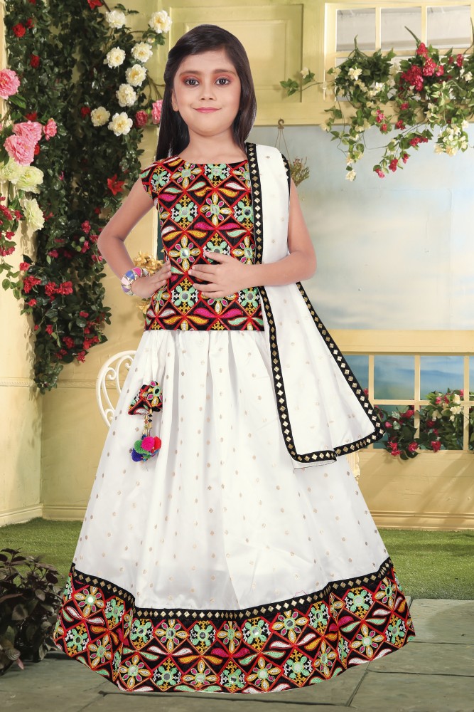 Yashaswini Baby Girls Lehenga Choli Party Wear Embroidered Ghagra