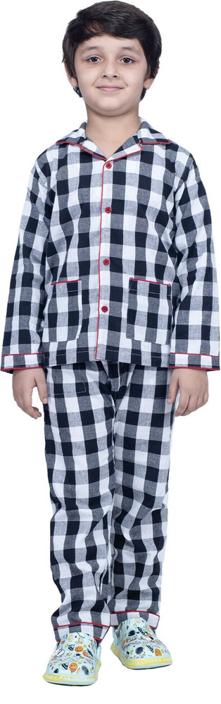 Checkered night suit best sale