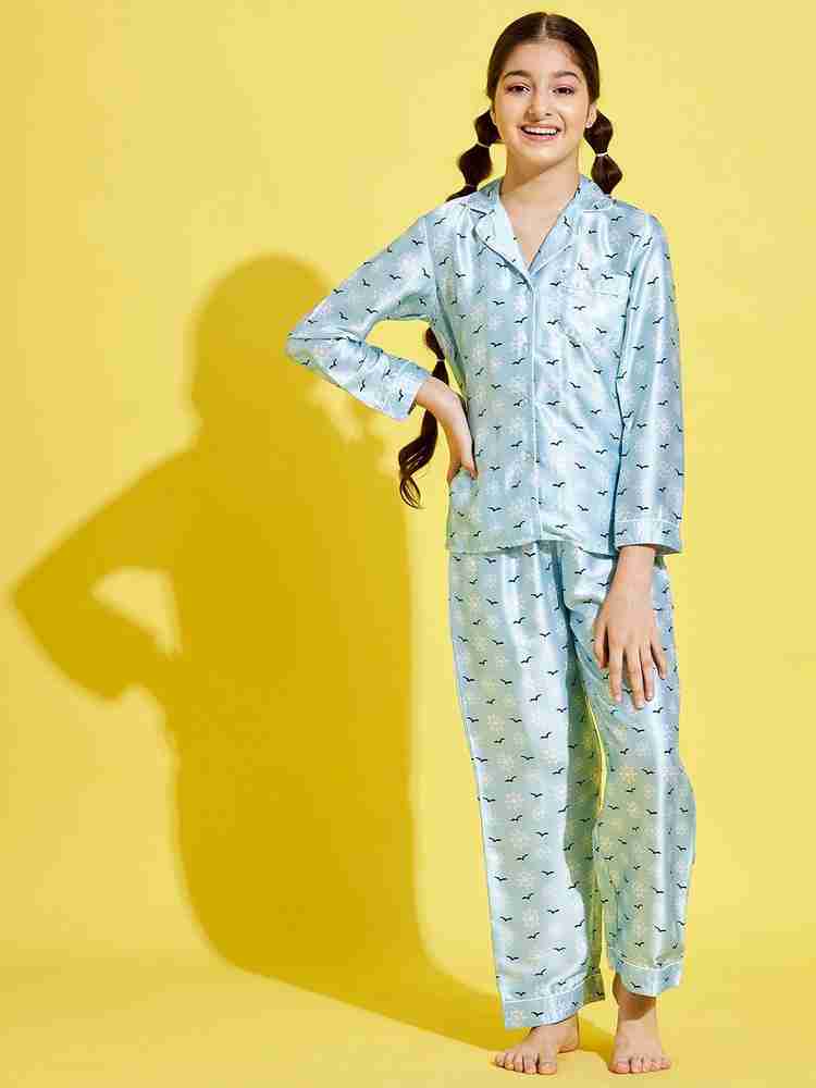 Cherry Jerry Kids Nightwear Girls Printed Poly Satin Price in India Buy Cherry Jerry Kids Nightwear Girls Printed Poly Satin online at Flipkart