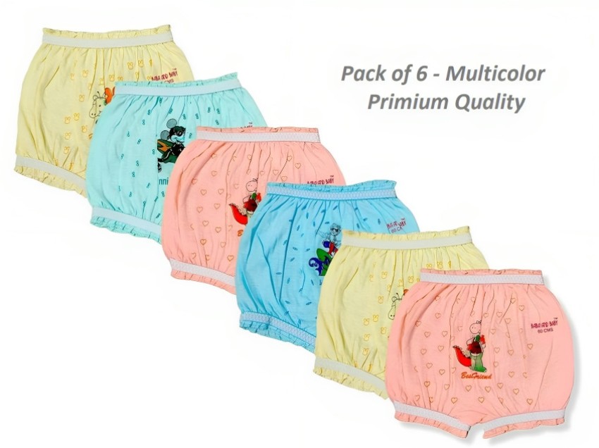 Buy SIDDHI MART Kids Underwear for Girls/Pack of 4 / Multiprint (1-2 Year)  Multicolour at