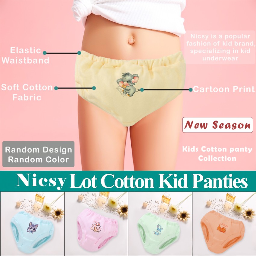 3 Pcs/lot Women's Panties Cartoon Underwear Women Cotton Briefs