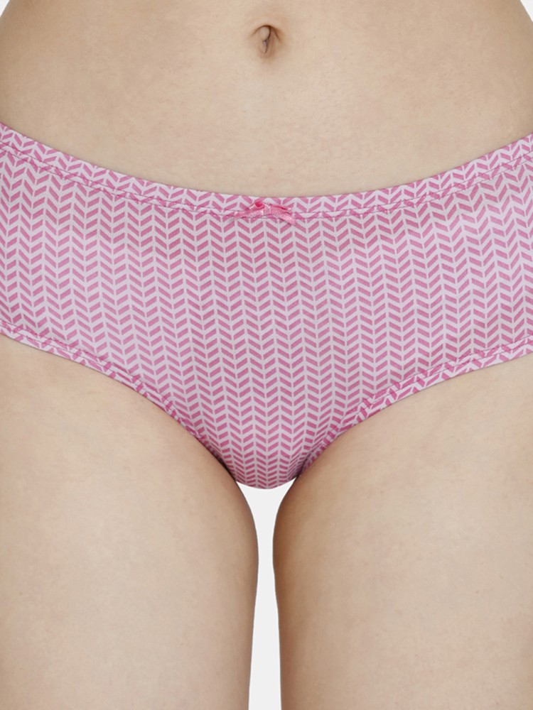 Buy Zivame Low Rise Zero Coverage Thong - Ibis Rose - Pink online