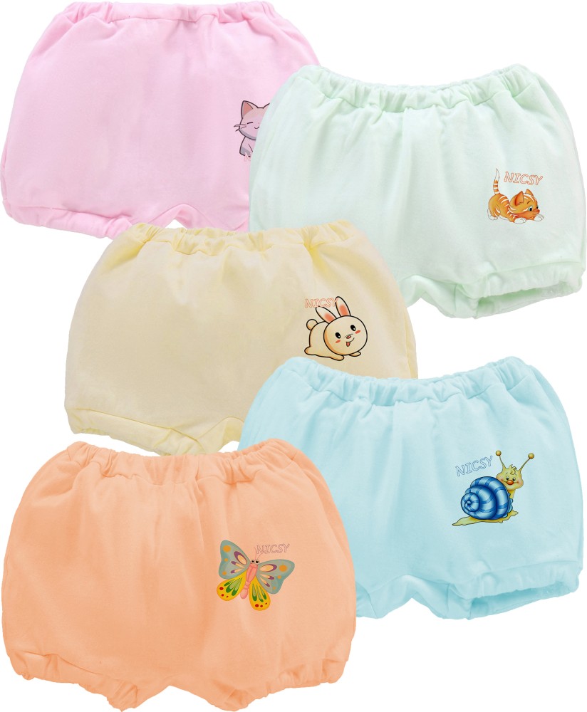 Panty For Baby Girls (Multicolor, Pack of 5)