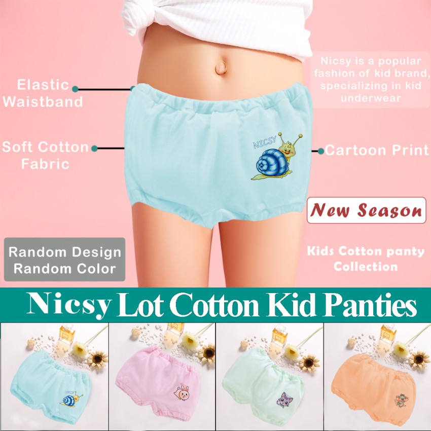 Kids Children Girls Underwear Cute Print Briefs Shorts Pants Cotton  Underwear Trunks 3PCS Girls Wedgie Underwear Pack 