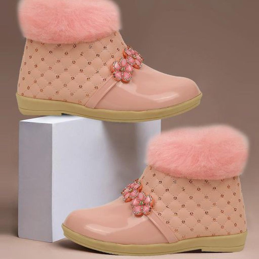 Tiny Kids Girls Zip Casual Boots