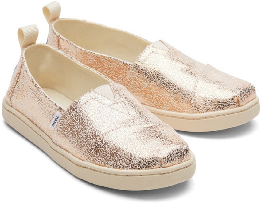 Gold hot sale toms shoes