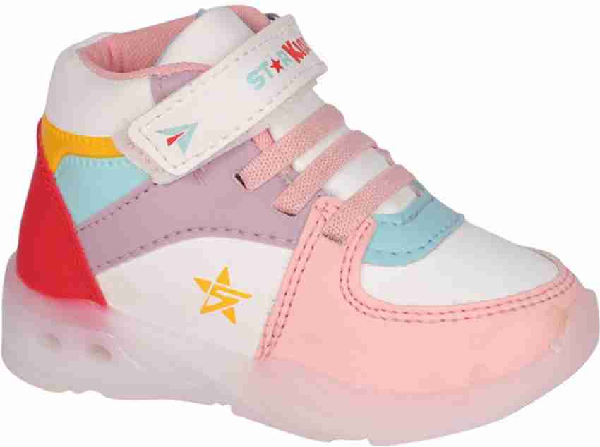 Baby girl high discount top walking shoes