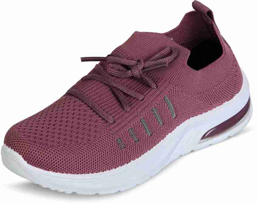 Girls slip on running shoes clearance