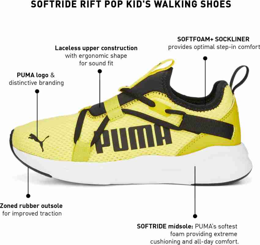 puma trainers yellow kids