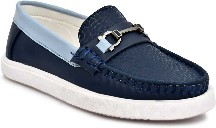 Boys blue loafers on sale