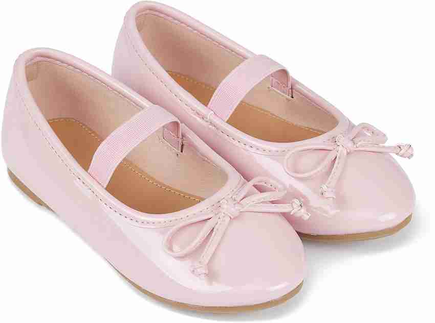 Girls pink ballet pumps hot sale