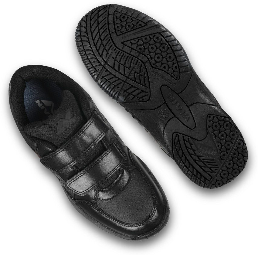 Nivia black deals school shoes