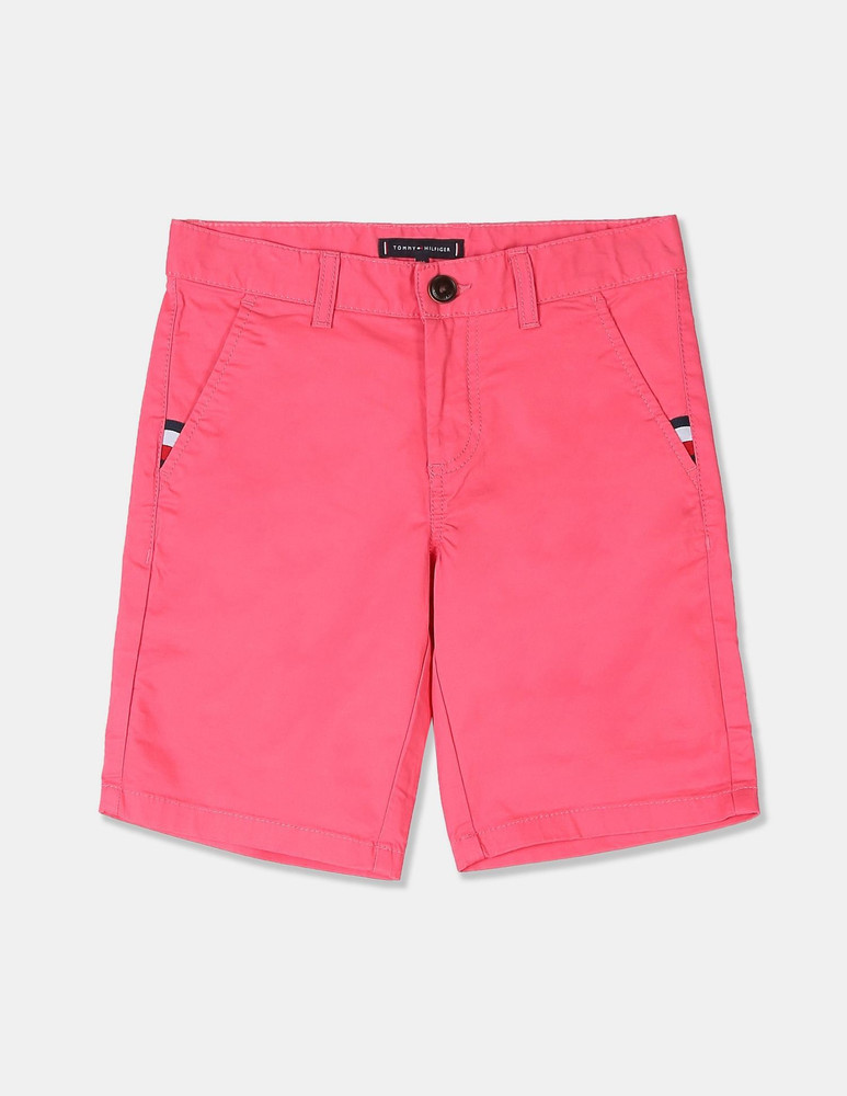 TOMMY HILFIGER Short For Boys Casual Solid Pure Cotton Price in