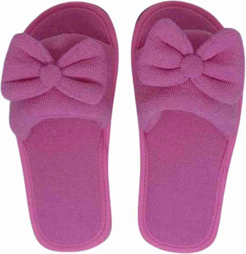 QEZOMI Girls' Flip-Flops & Slippers for Girls Kids Fashionable Bow