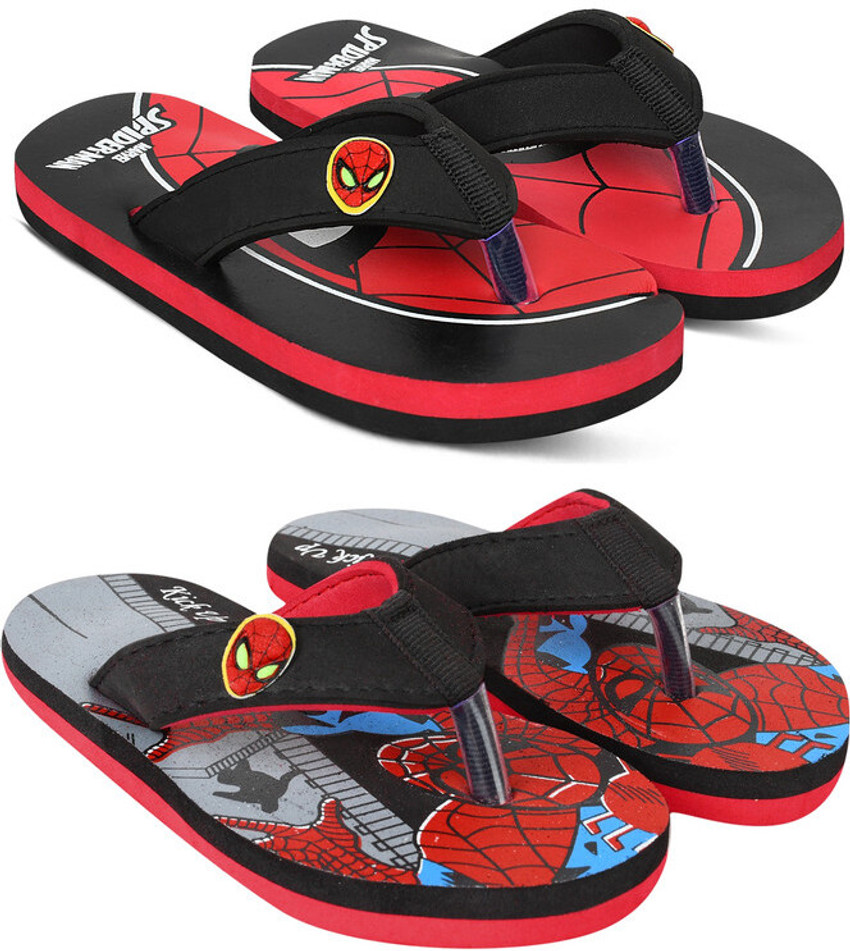 spiderman light up flip flops