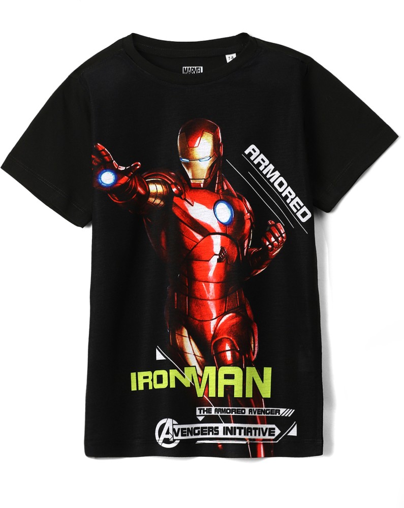 Flipkart Marvel by Wear Your Mind Boys Graphic Print Polycotton Regular T Shirt Round Neck