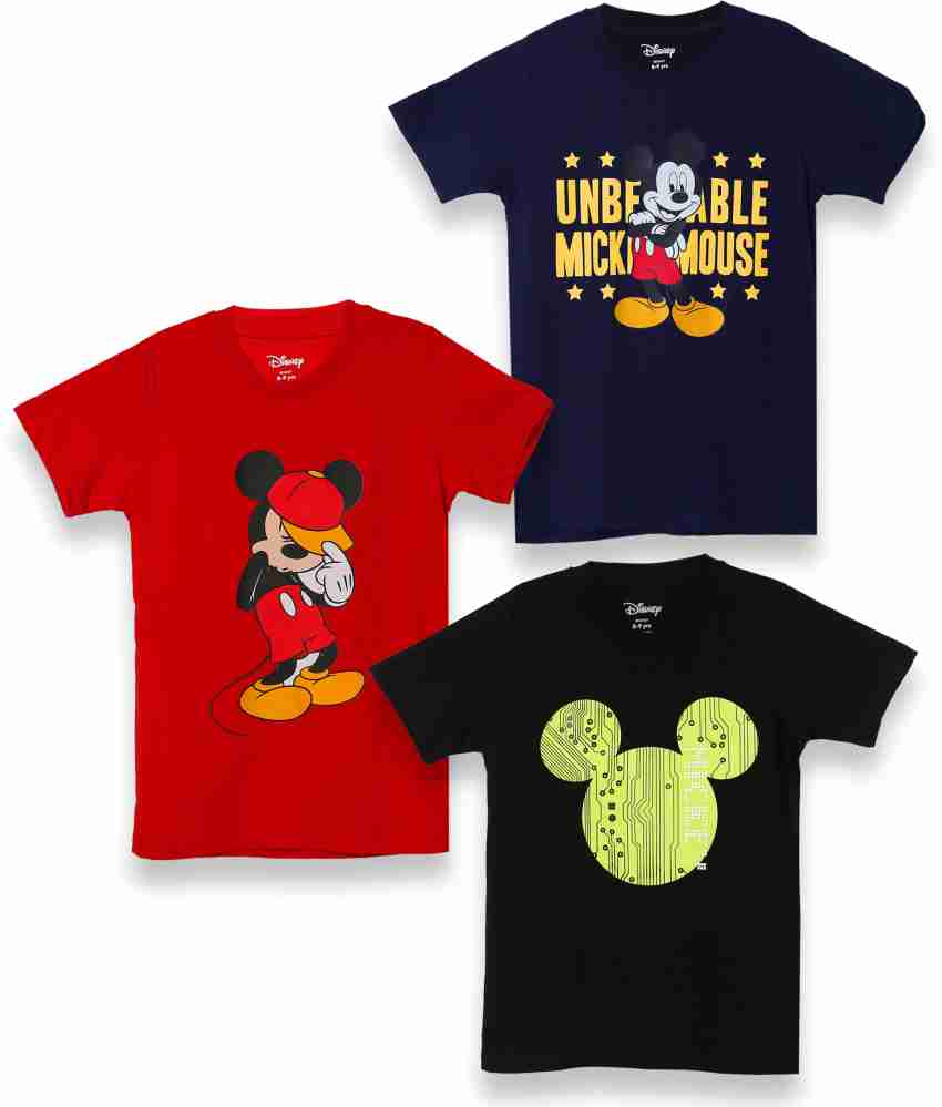 DISNEY BY MISS & CHIEF Girls Cartoon Cotton Blend T Shirt -  Round Neck