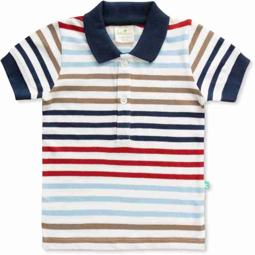 Buy Jus Cubs Boys Solid Polo Neck T Shirt - (Multicolor 1 Pack of 2) at