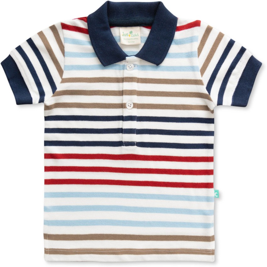 Buy Jus Cubs Boys Solid Polo Neck T Shirt - (Multicolor 3 Pack of 2) at