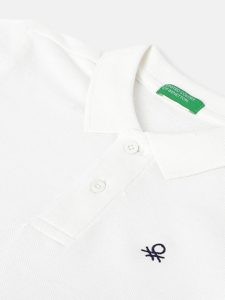 Polo blanco hotsell benetton