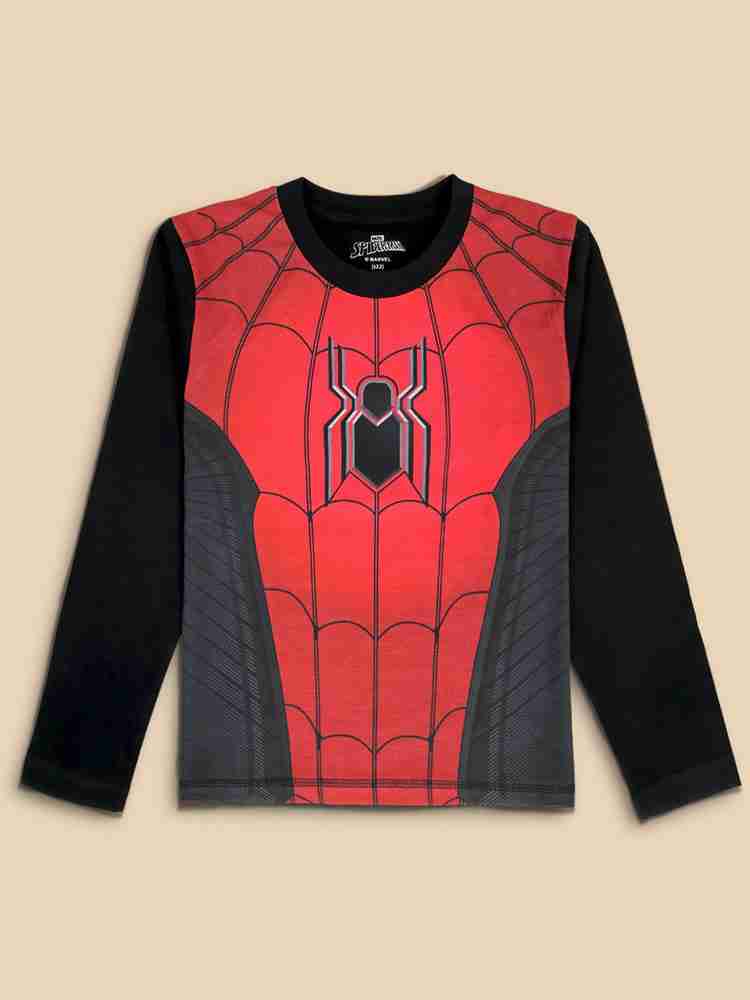 Flipkart Spiderman By Kidsville Boys Superhero Pure Cotton Regular T Shirt Round Neck