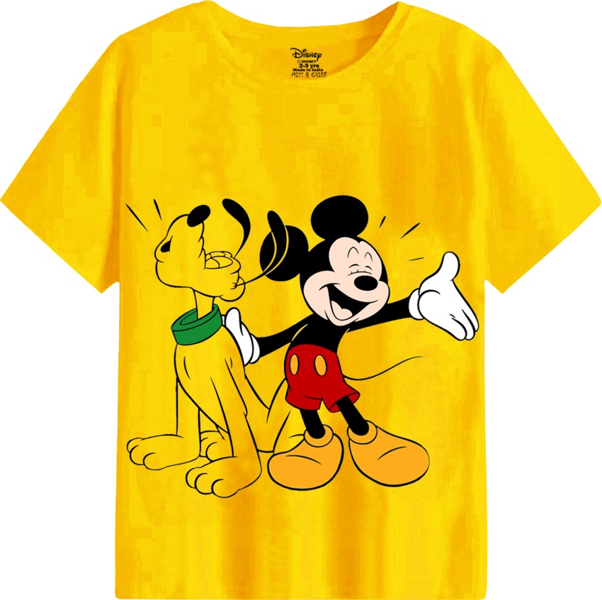 DISNEY BY MISS & CHIEF Boys Printed Cotton Blend T Shirt -  Round Neck