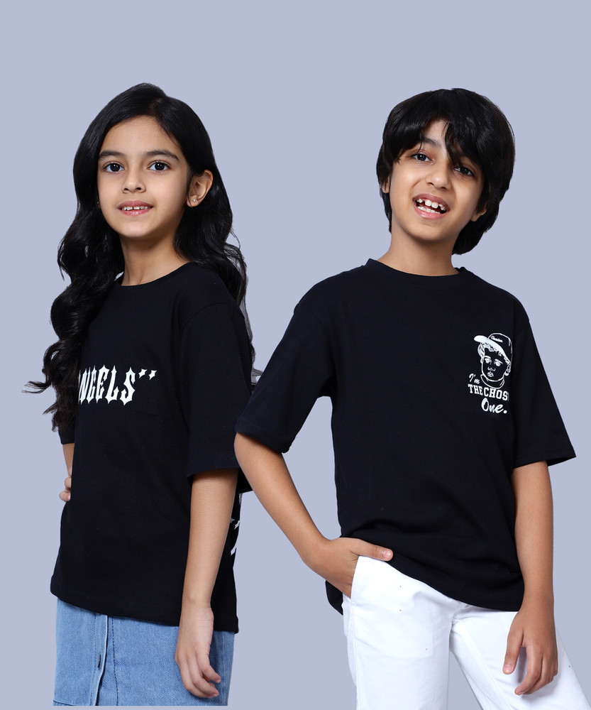 Flipkart.com | NICK AND JONES Boys \u0026 Girls Printed Pure Cotton Oversized T  Shirt - Round Neck