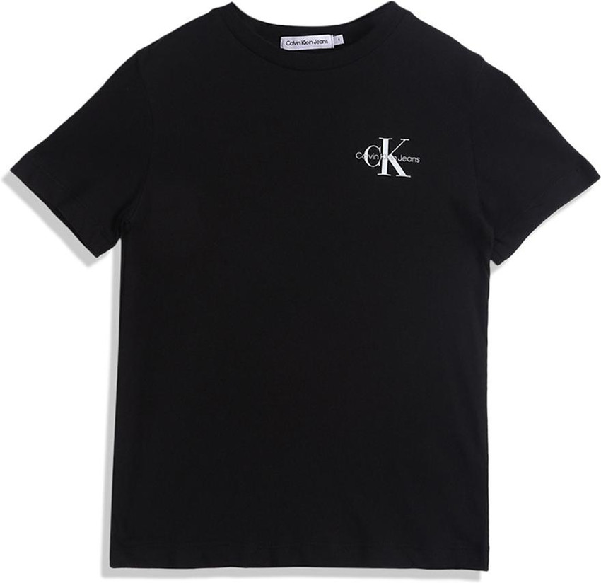 Flipkart Calvin Klein Jeans Boys Solid Pure Cotton T Shirt
