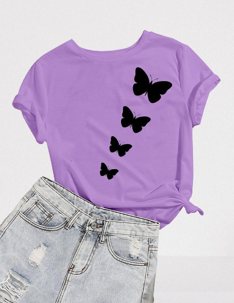 Flipkart Equal Girls Graphic Print Cotton Blend T Shirt