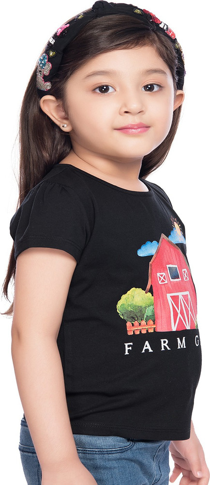baby girl black t shirt