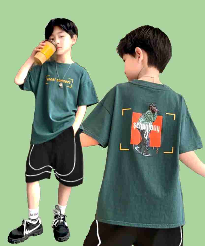 NICK AND JONES Boys Printed Pure Cotton Oversized T Shirt - Round Neck -  Flipkart.com