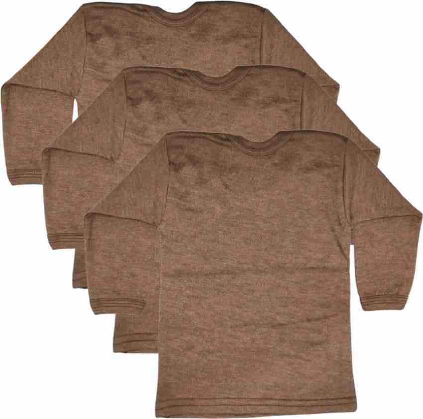 Flipkart - Buy Rupa Thermocot Top For Boys (Brown, Pack of 1) for