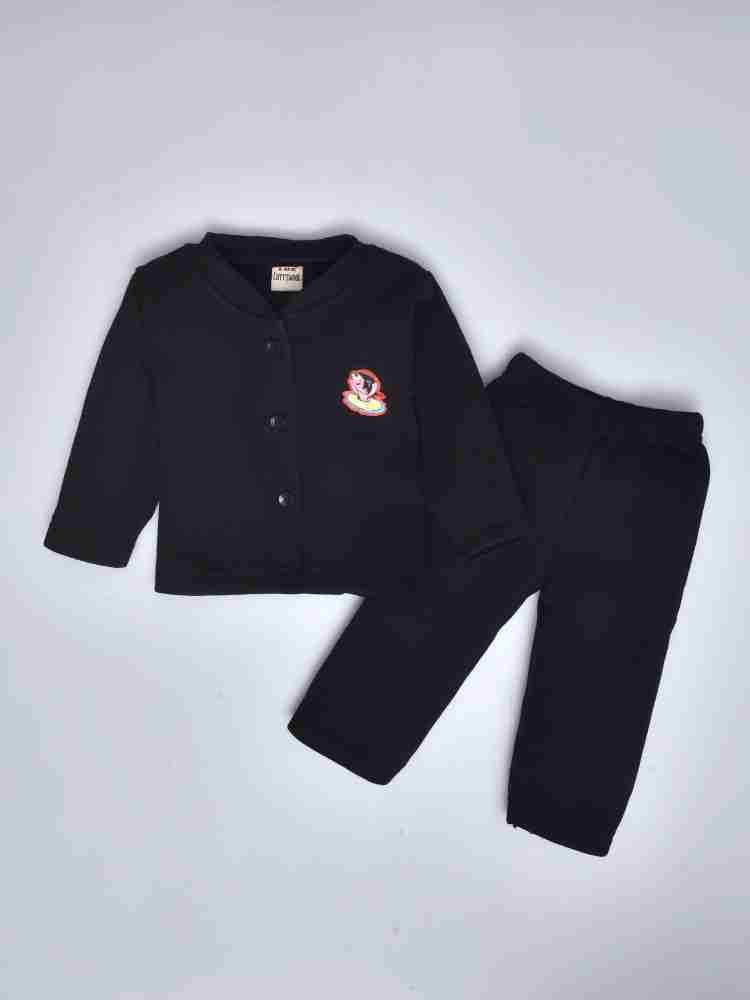 Lux Cottswool Black Regular Fit Thermal Top