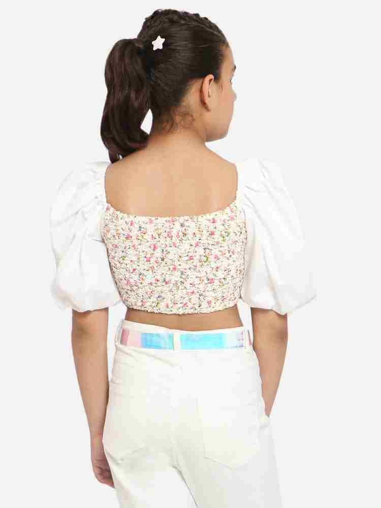 Natilene Girls Casual Polyester Crop Top Price in India - Buy Natilene  Girls Casual Polyester Crop Top online at