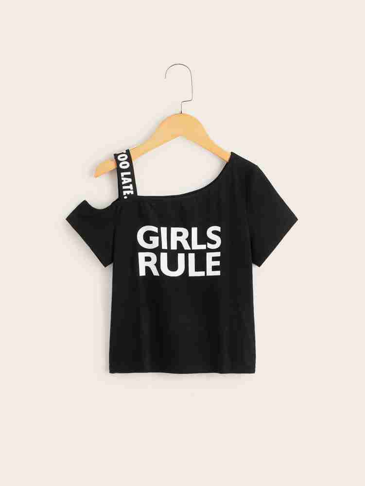 VROXA CREATION Stylish Crop Tops for Girls/Kids, Short Sleeves Crop Top,  Cotton Rayon Crop t Shirts for Kids & Girls, Crop Top T Shirt, Crop Top for  Girls/Kids Stylish White : 