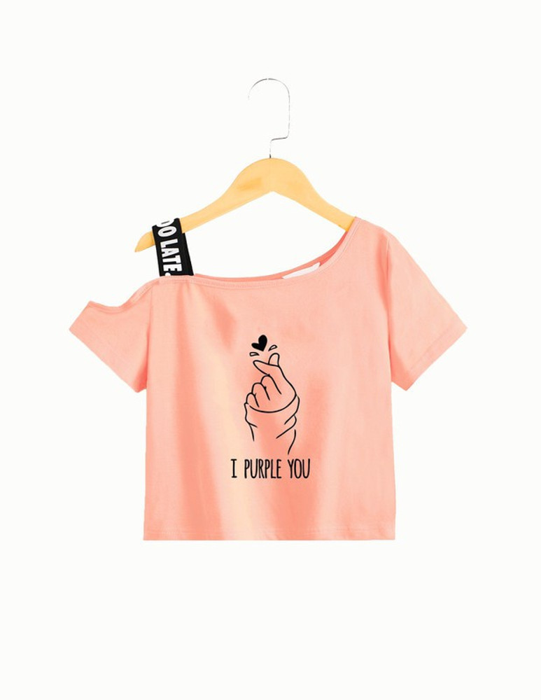 Crop t shirt sale for girl flipkart