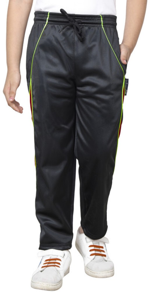 Buy AMNOUR Boys and Girls Black Solid Cotton Track Pants 8 to 9