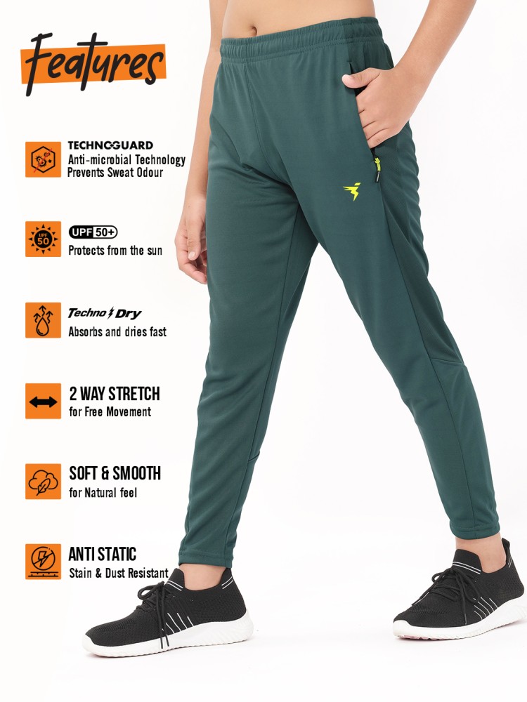 Technosport Men's Dry-fit Solid Track Pants Or-25 (light Grey