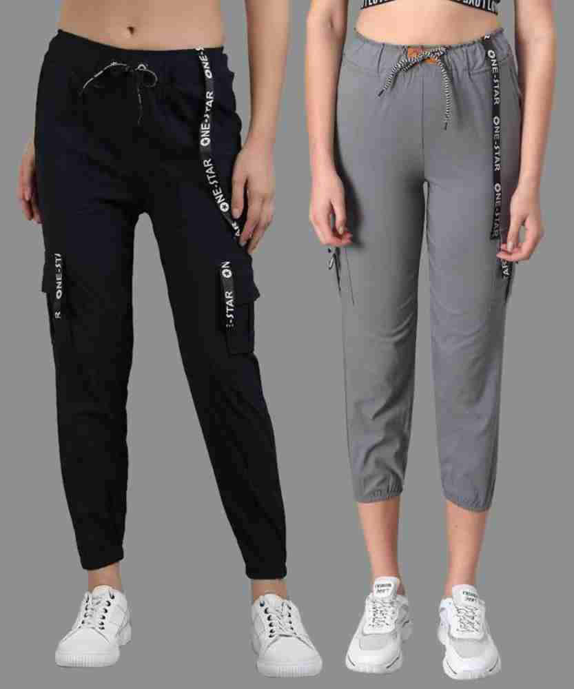 Lakhdatar Track Pant For Girls (Black, Pack of 2)