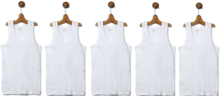 Men's Super Combed Cotton Vest Pack of 5