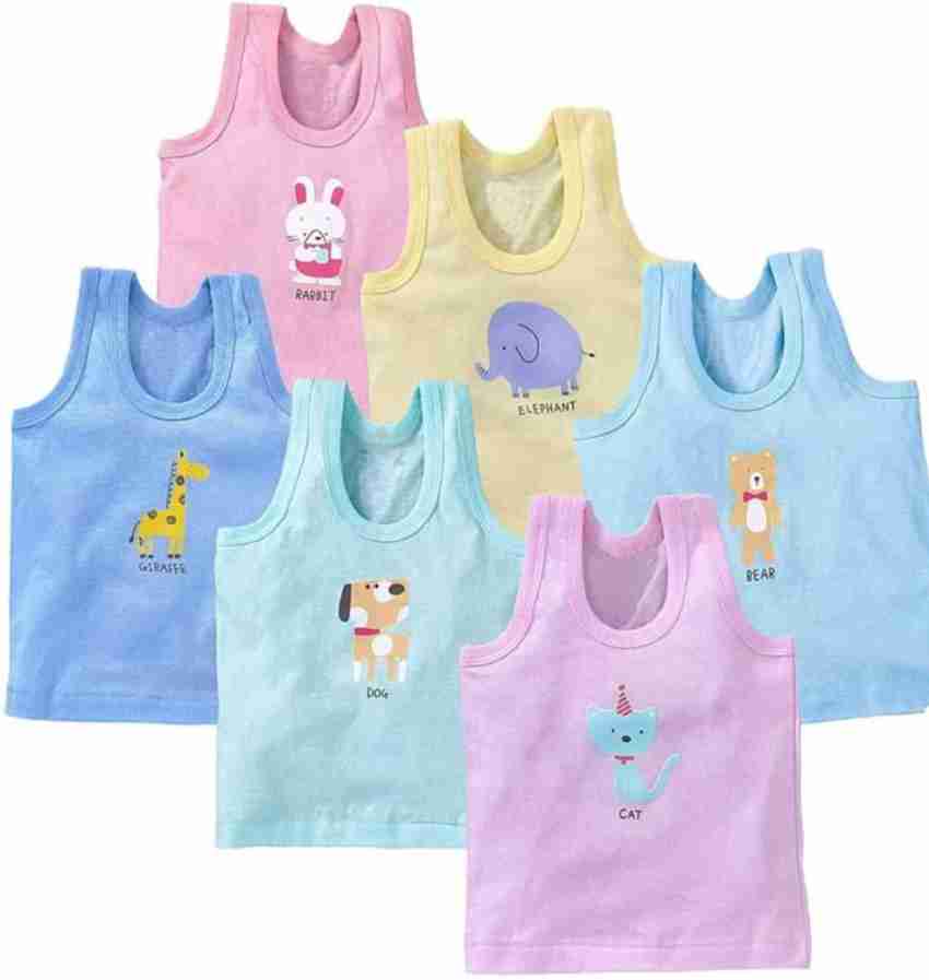 3pk Pure Cotton Long Sleeve Vests (2-14 Yrs)