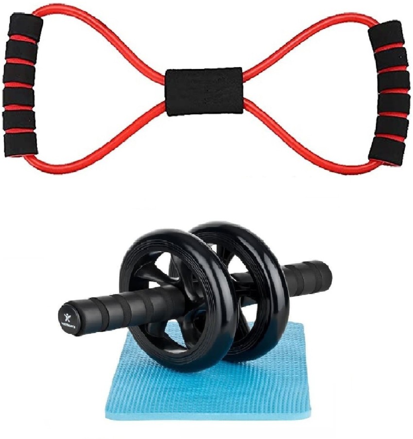 Dr Pacvu 2Set Premium AB Wheel Roller 8 Shape 1 Resistance Band