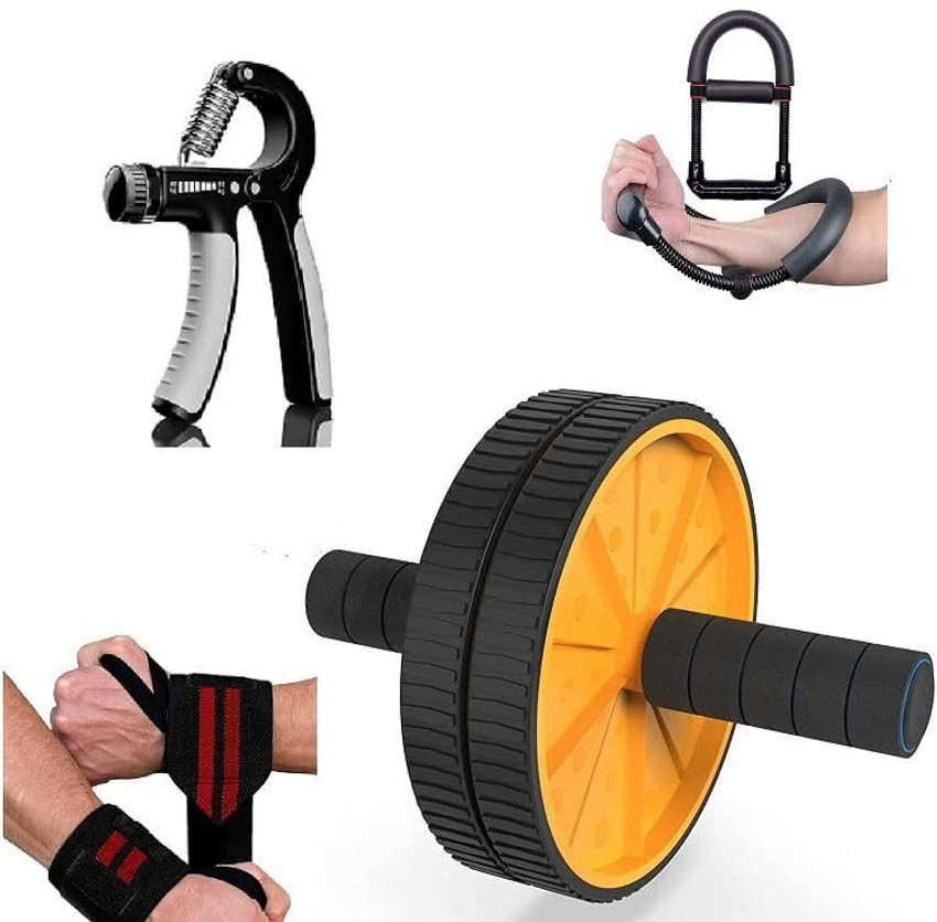 AEREX Fitness Gym Combo of Hand Grip Forearms Strengthener Ab Roller Wrist Wrap Fitness Accessory Kit Kit Buy AEREX Fitness Gym Combo of Hand Grip Forearms Strengthener Ab
