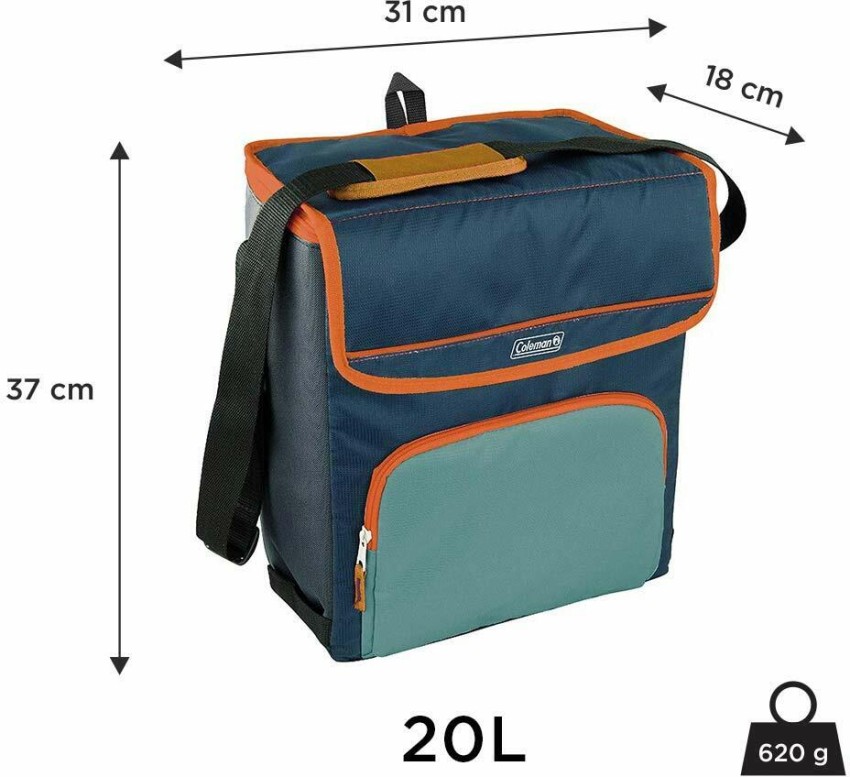 COLEMAN Tropic Minimaxi 20 Ltr Soft Foldable Cooler collapsible cooler bag insulated lunch bag 12 hours Cooling Performance holds 5 x 1.5L bottles