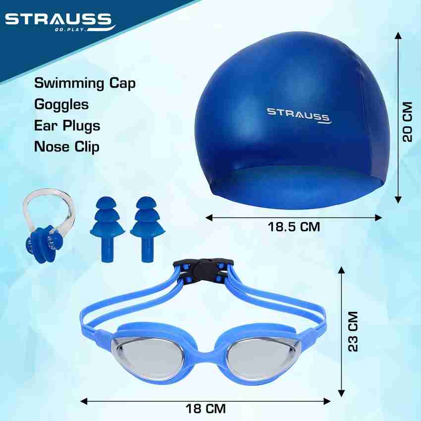 Strauss Swimming Kit Swimming Goggles Swimming Cap Swimming Accessories Swimming Kit