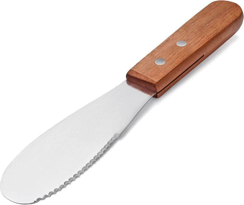 Ramkuwar 1 Pc Stainless Steel Knife Straight Edge Wide Butter Cream Cheese Spreader Knife with Wooden Handle Price in India Buy Ramkuwar 1 Pc Stainless Steel Knife Straight Edge Wide Butter